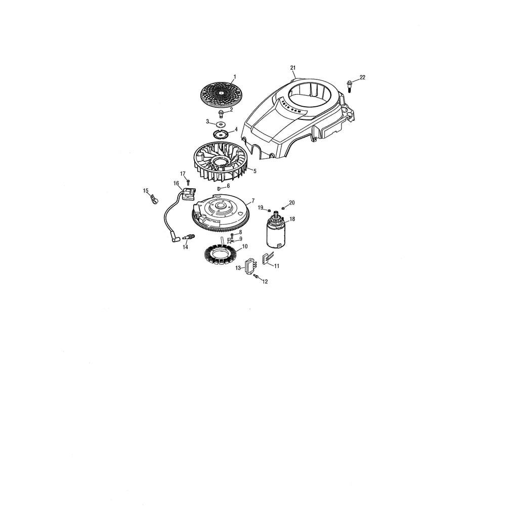 Ignition/Electrical/Blower Housing Diagram and Parts List for 13AP11CP756  Cub Cadet Lawn Tractor
